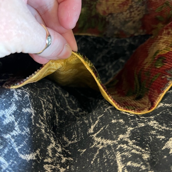 Reby C premium handmade leather and tapestry tote bag - Picture 5 of 12